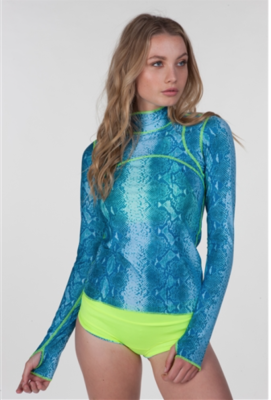 Womens Stylish Sun-Protective Rash Guard