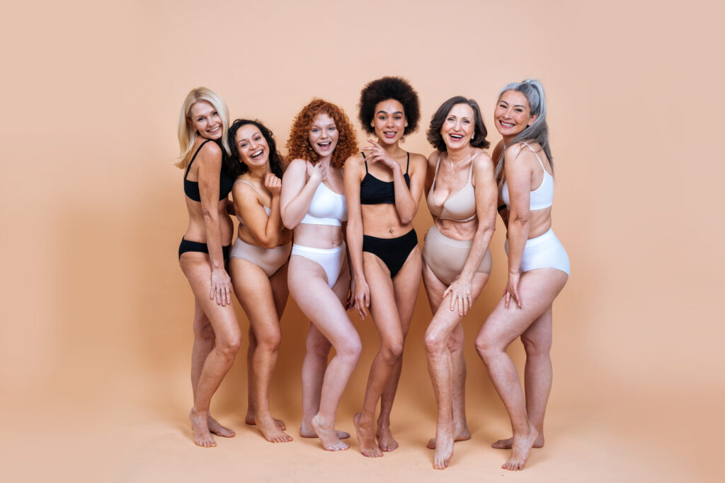 Mammogram Screening Guidelines: Essential Information for You - Body positive. Attractive different young women of diverse skin color, age and body shapes - Dr. Tracy Pfeifer New York